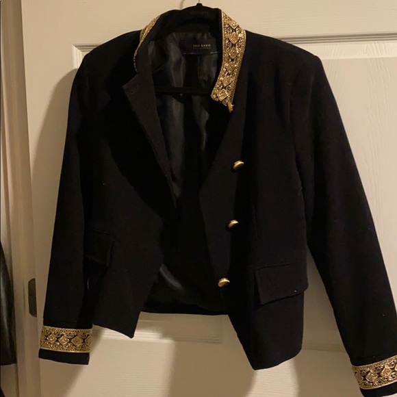 Zara black and gold inspired balmain jacket - Picture 2 of 5